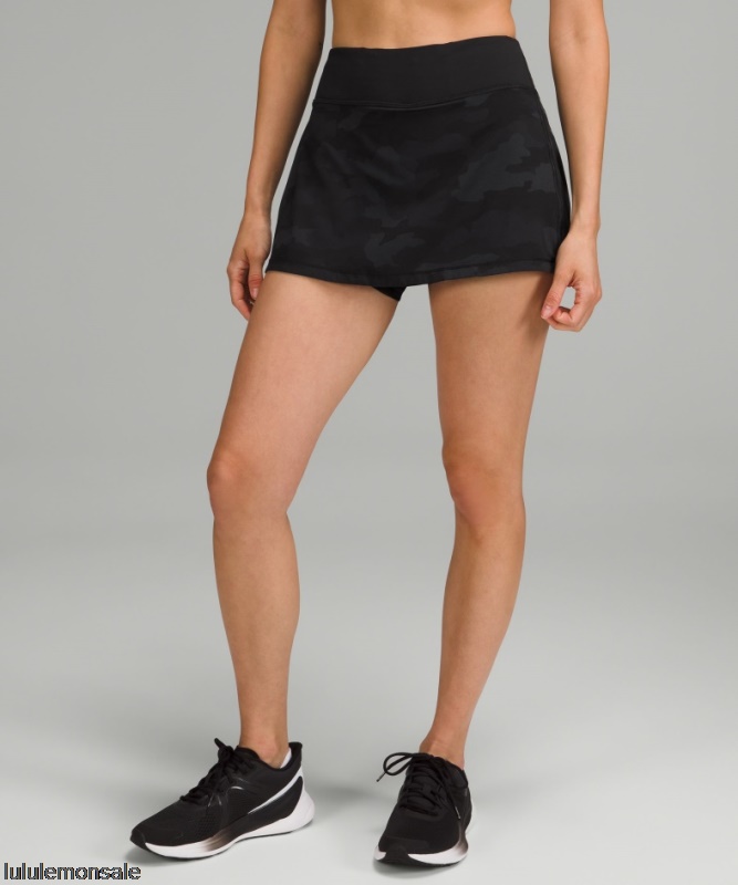 Lululemon Damen DELULU384 | Pace Rival Mittelhoher Rock Schwarz